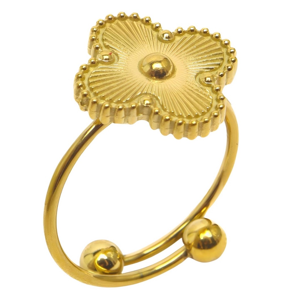18K GOLD PLATED"FOUR-LEAF CLOVER"